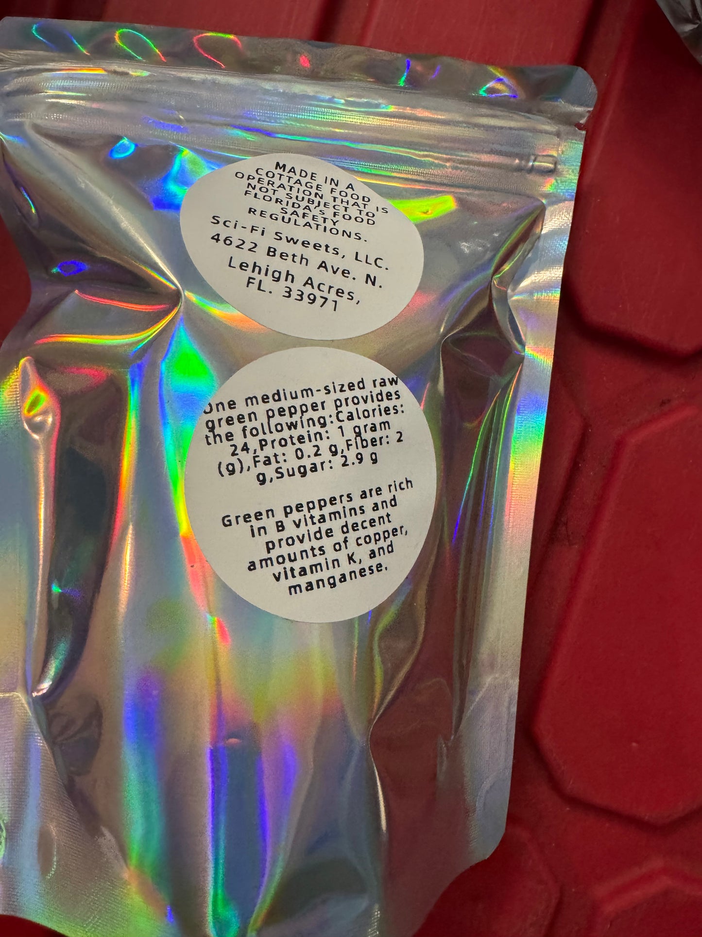 Freeze-Dried Bell Peppers