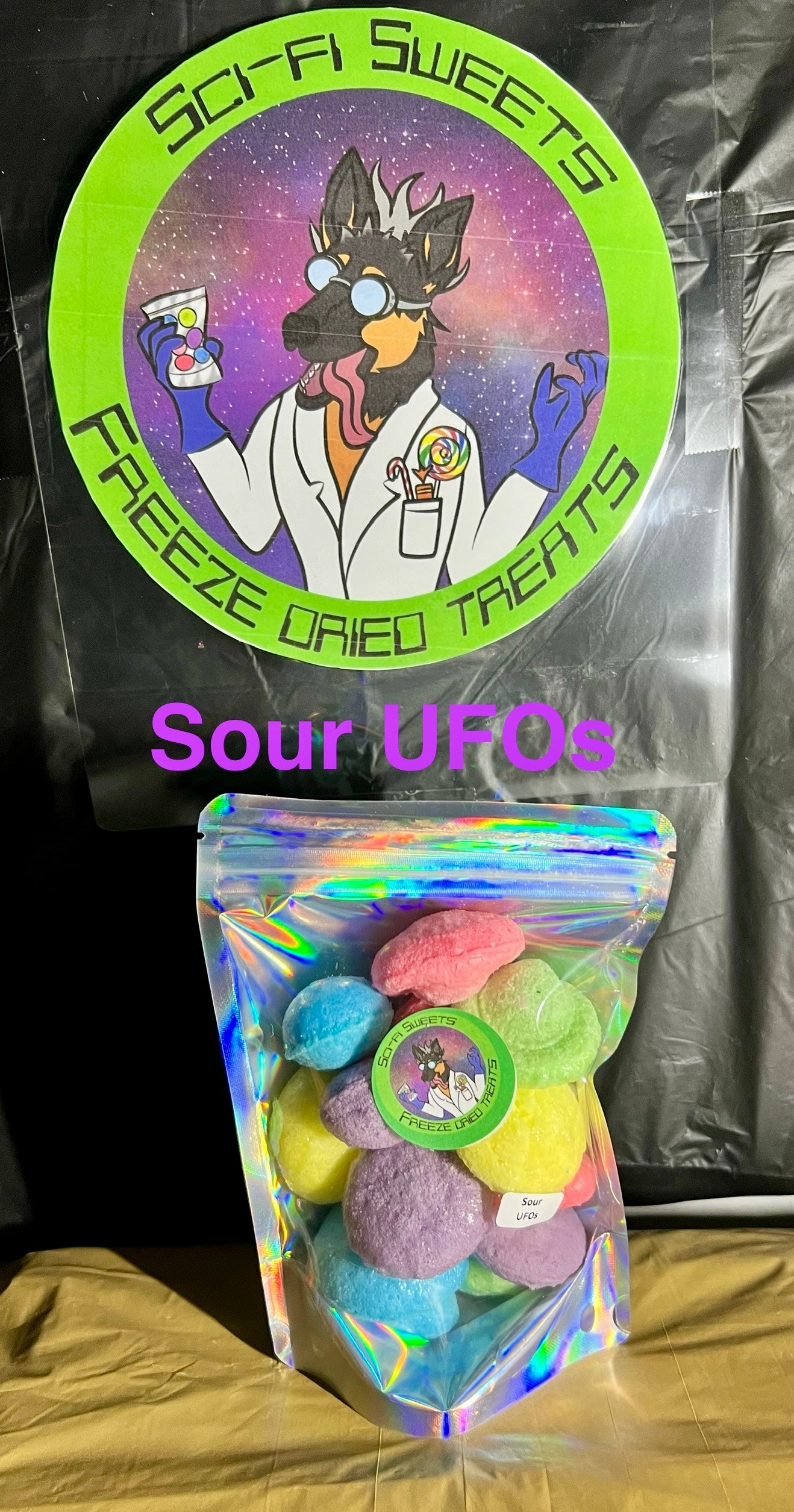 Sour UFOs | Tangy Freeze-Dried Sour Candy Bites