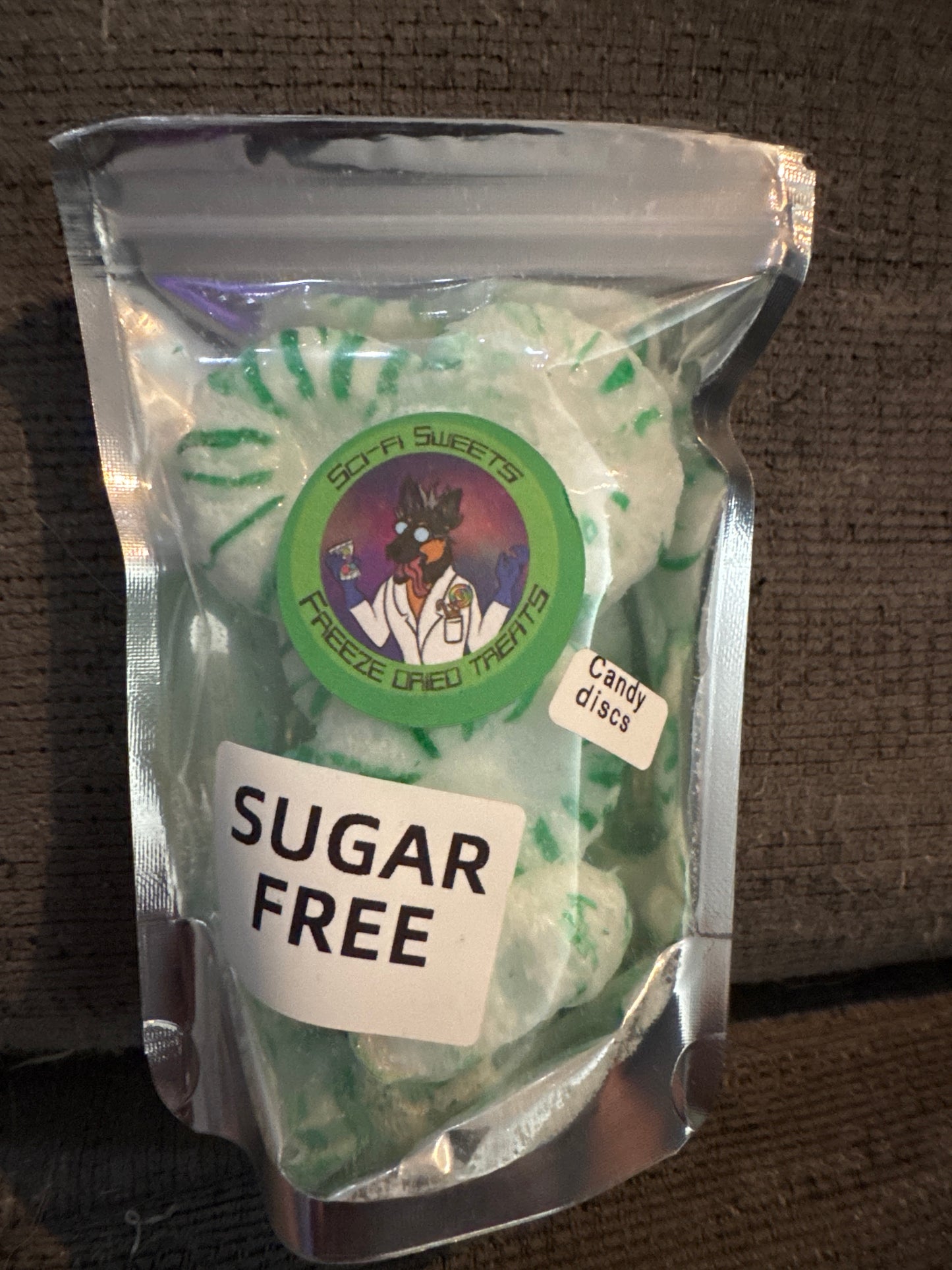 Sugar-Free Spearmint candy discs