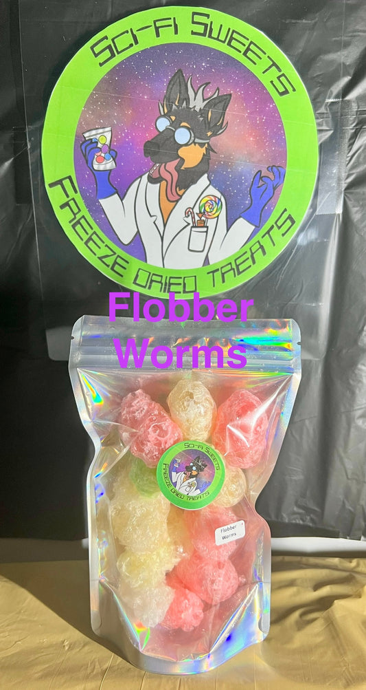 Flobber Worms(aka gummy worms, gummy bears, sour gummy worms)