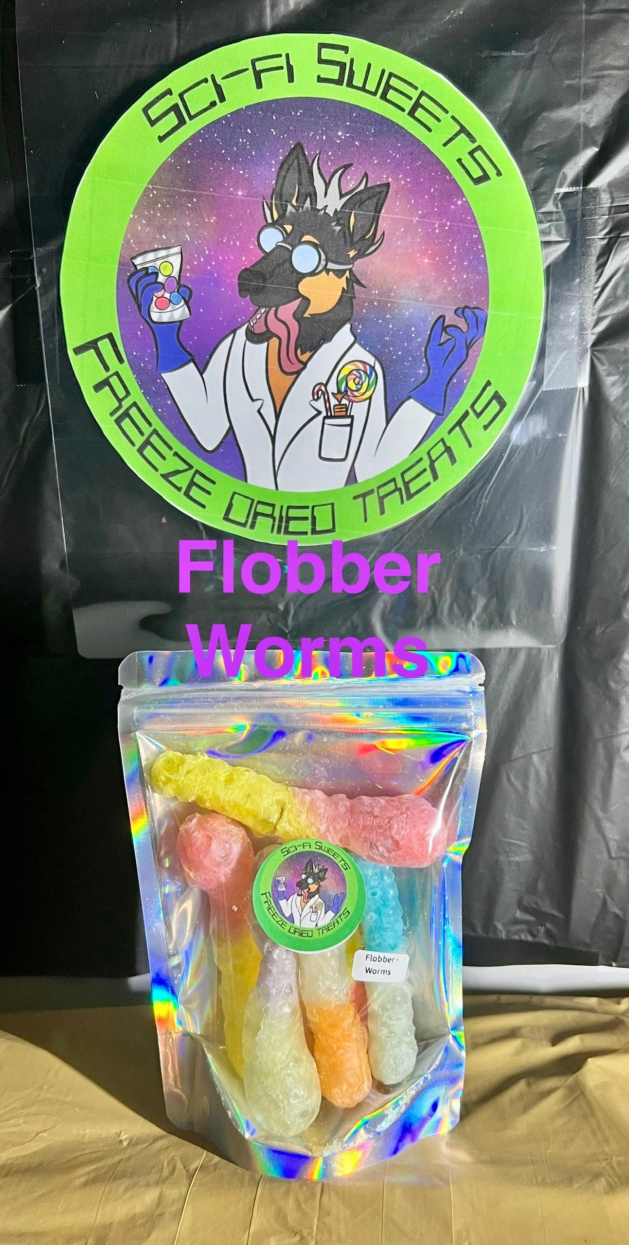 Flobber Worms(aka gummy worms, gummy bears, sour gummy worms)