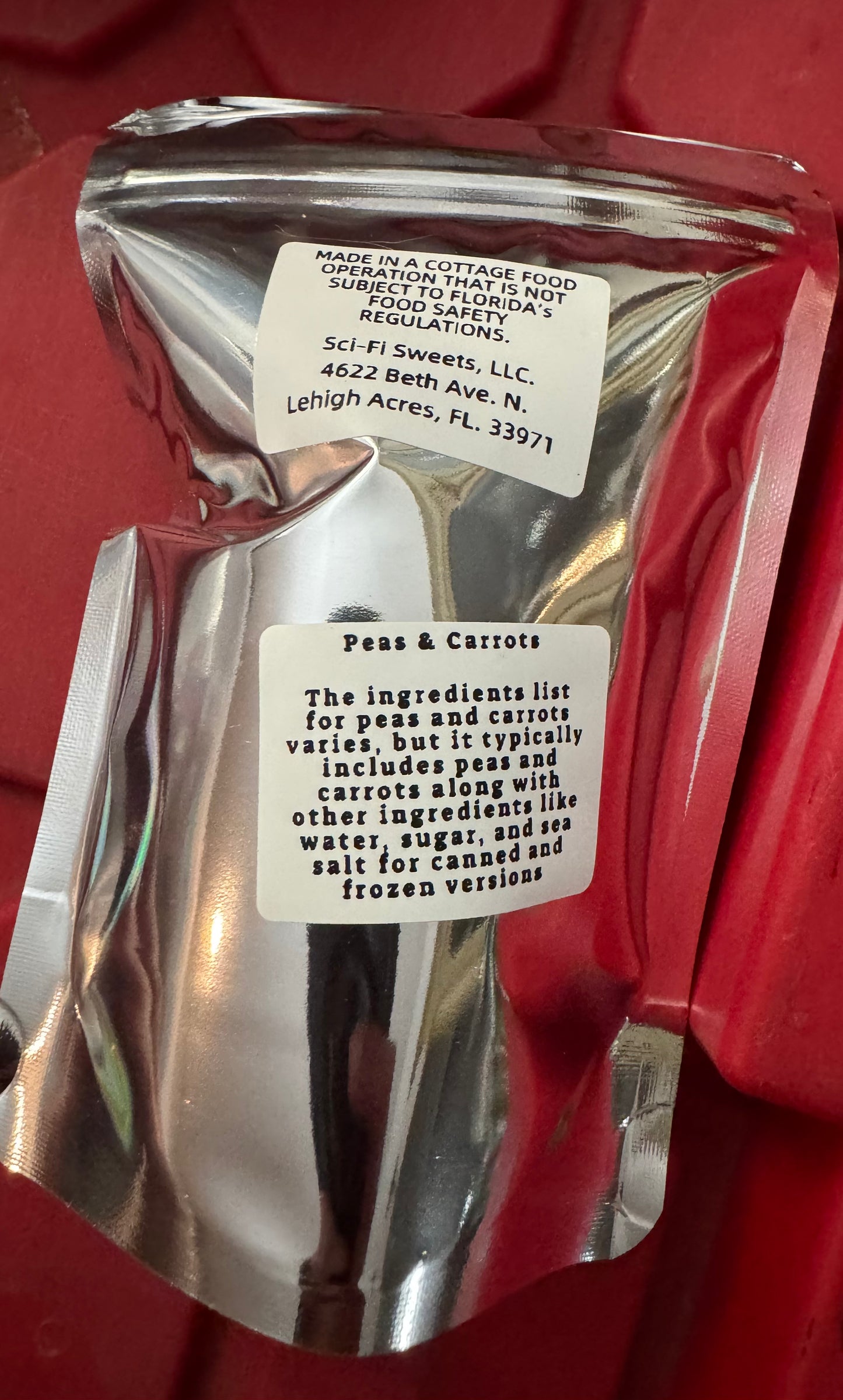 Freeze-dried Peas & Carrots