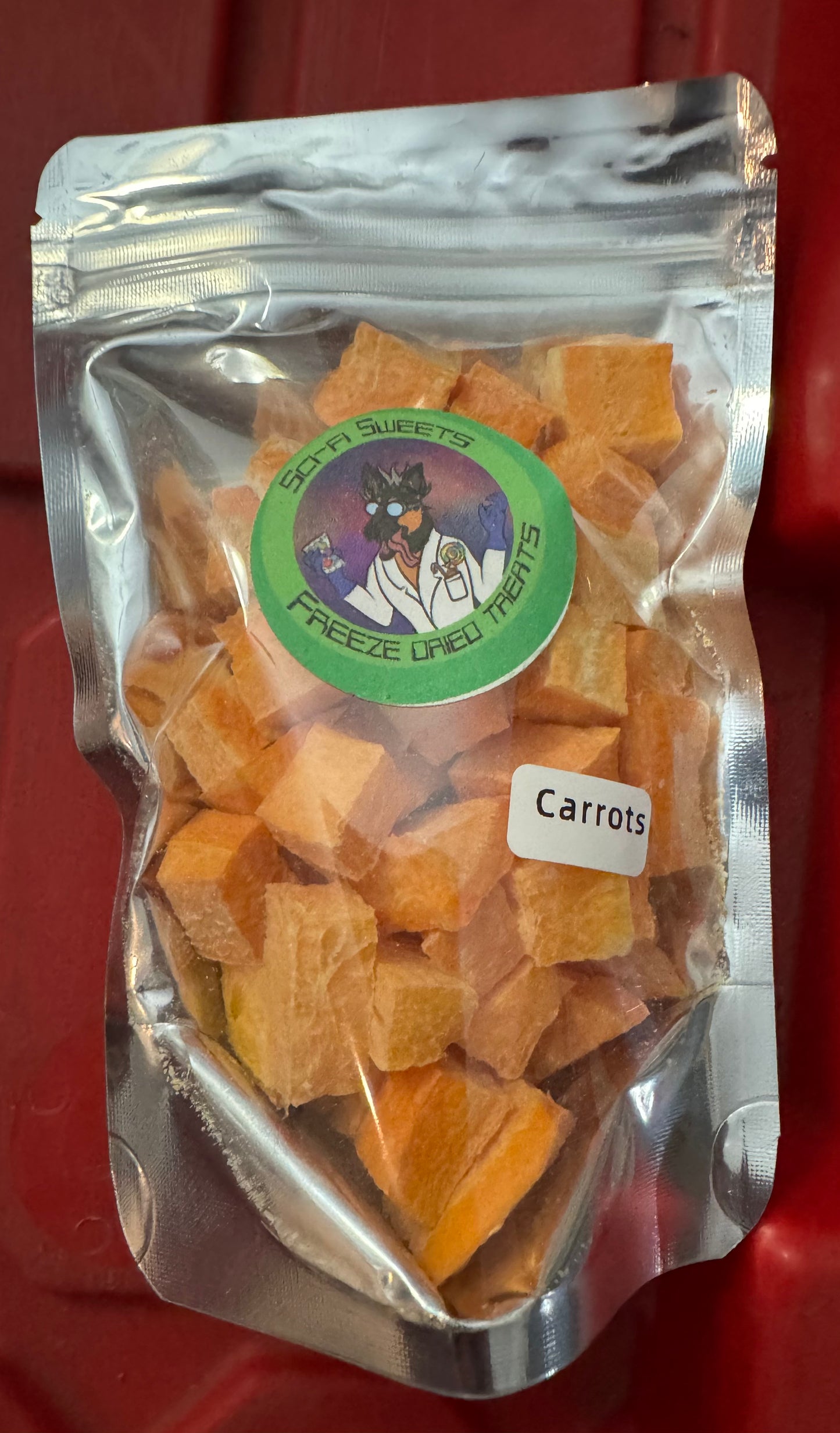 Freeze-dried carrots