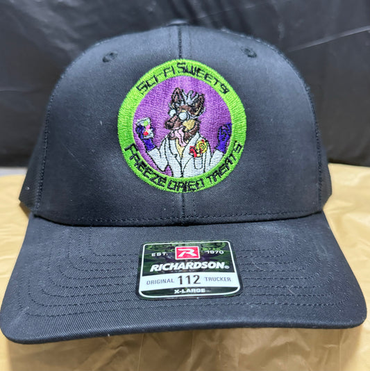 Customer made Richardson Hats with the Sci-Fi Sweets Logo!