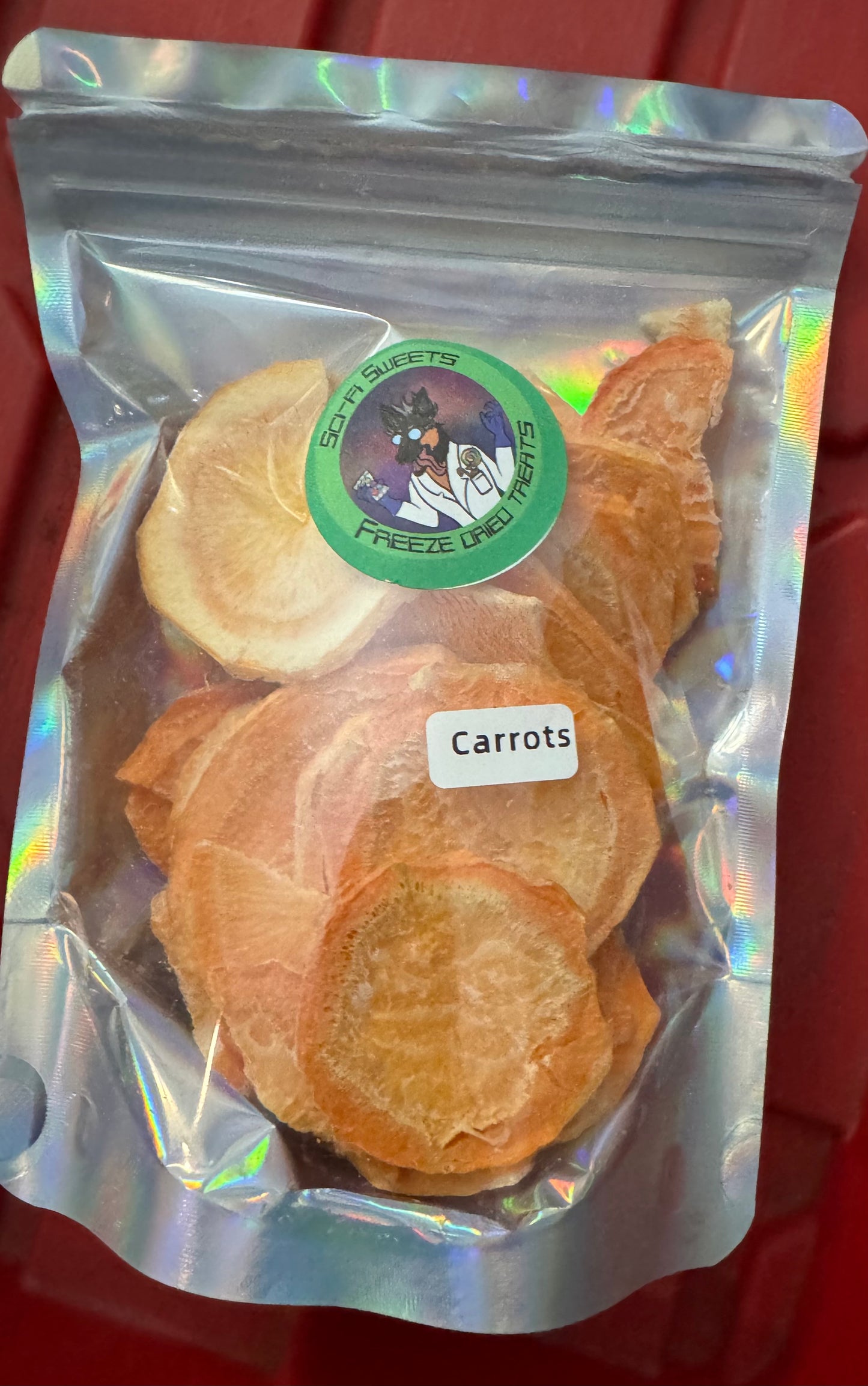 Freeze-dried carrots