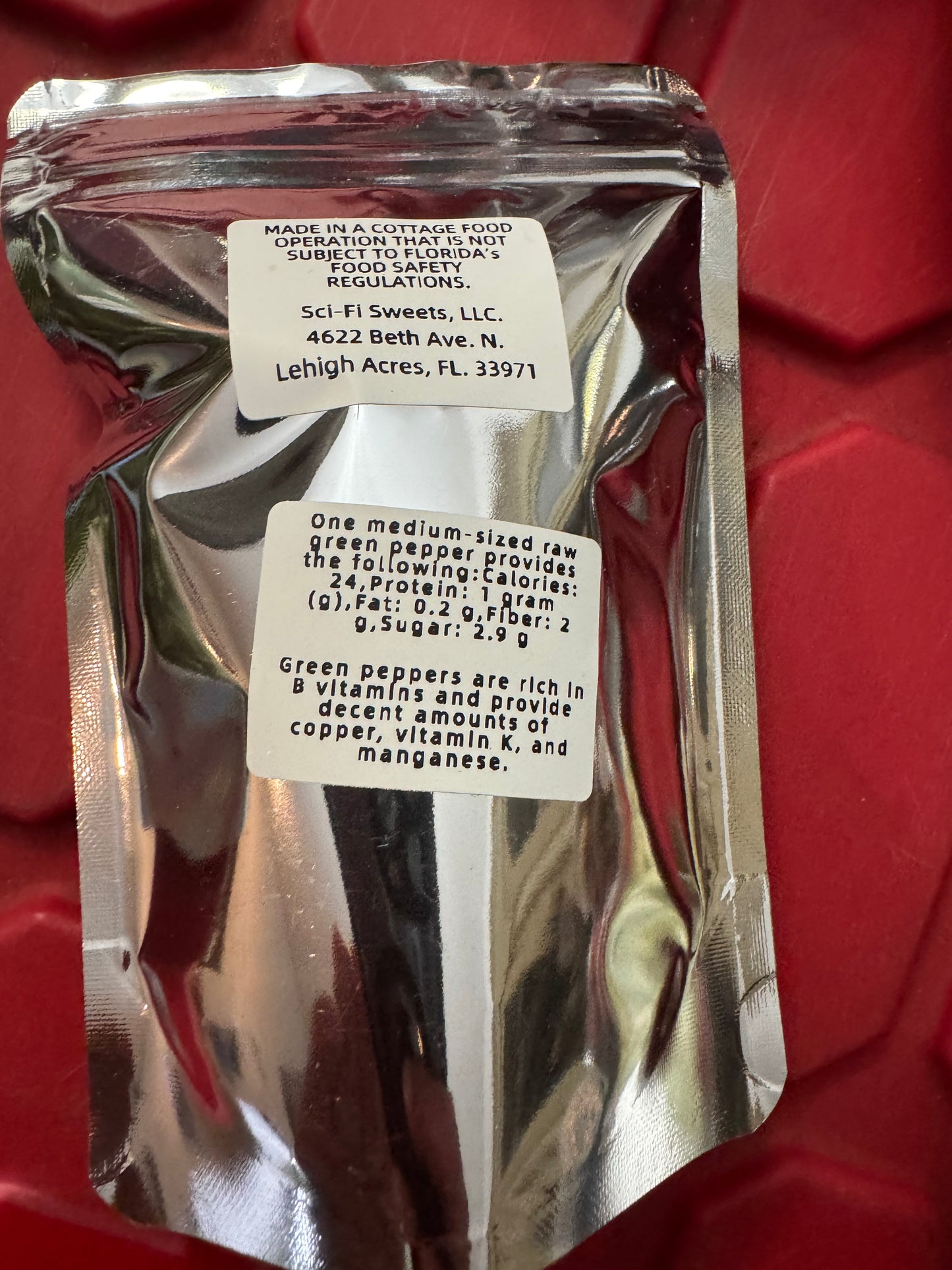 Freeze-Dried Bell Peppers